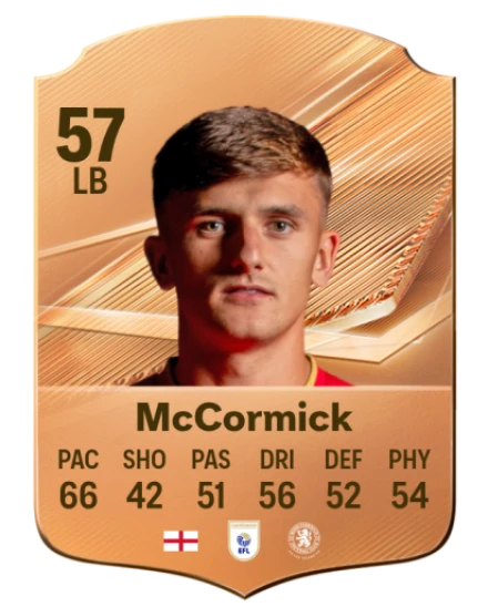 McCormick 57 Bronze LB FC 27 card
