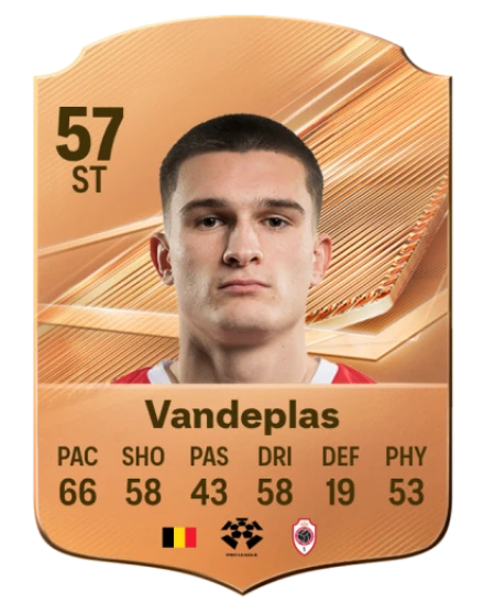 Vandeplas 57 Rare ST FC 26 card