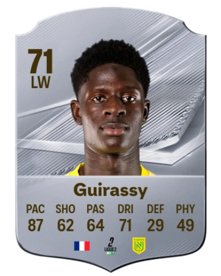 Guirassy 71 Silver LW FC 27 card