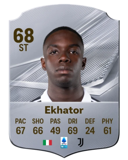 Ekhator 68 Silver ST FC 27 card