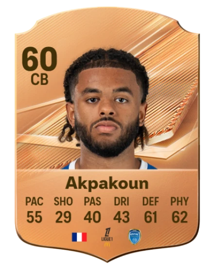 Akpakoun 60 Bronze CB FC 27 card