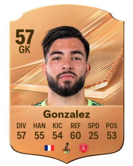 Gonzalez 57 Bronze GK FC 27 card