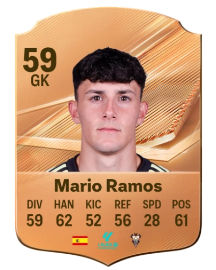 Mario Ramos 59 Bronze GK FC 27 card