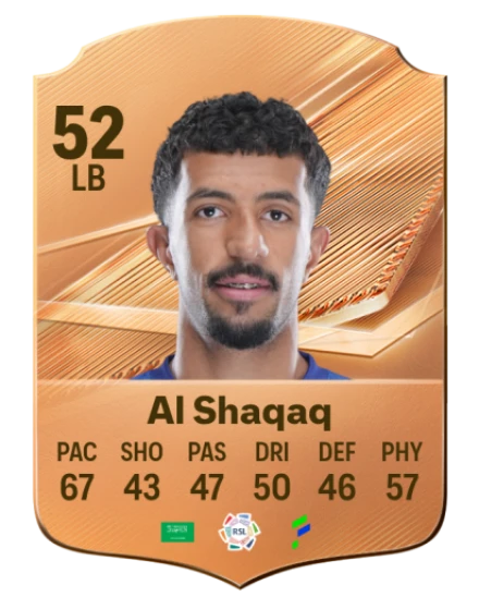 Al Shaqaq 52 Bronze LB FC 27 card