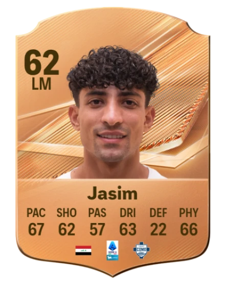 Jasim 62 Rare LM FC 26 card