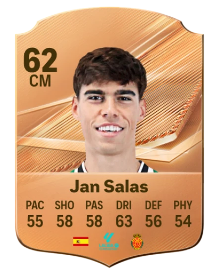 Jan Salas 62 Bronze CM FC 27 card