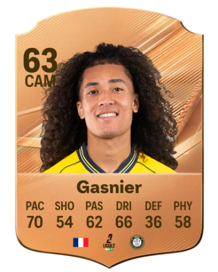 Gasnier 63 Bronze CAM FC 27 card