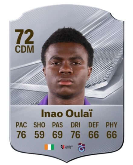Inao Oulaï 72 Silver CDM FC 27 card