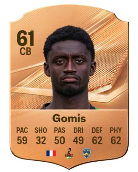 Gomis 61 Bronze CB FC 27 card