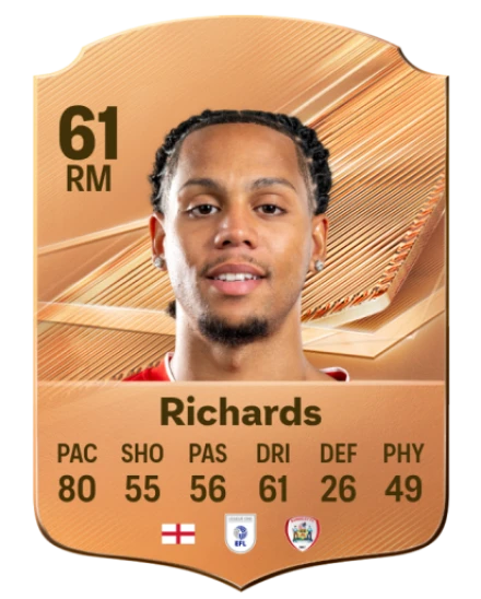 Richards 61 Bronze RM FC 27 card