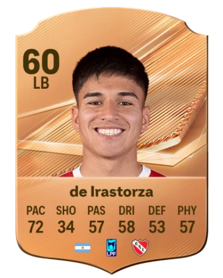 de Irastorza 60 Bronze LB FC 27 card