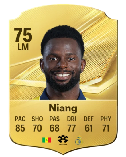 Niang 75 Rare LM FC 26 card