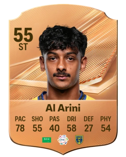 Al Arini 55 Bronze ST FC 27 card