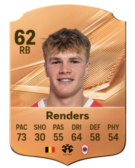 Renders 62 Common RB FC 26 card