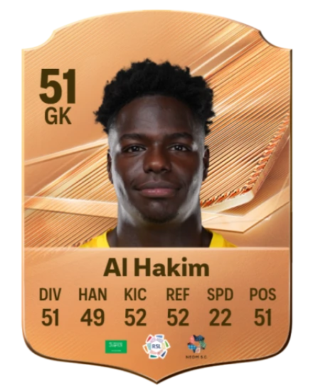 Al Hakim 51 Bronze GK FC 27 card