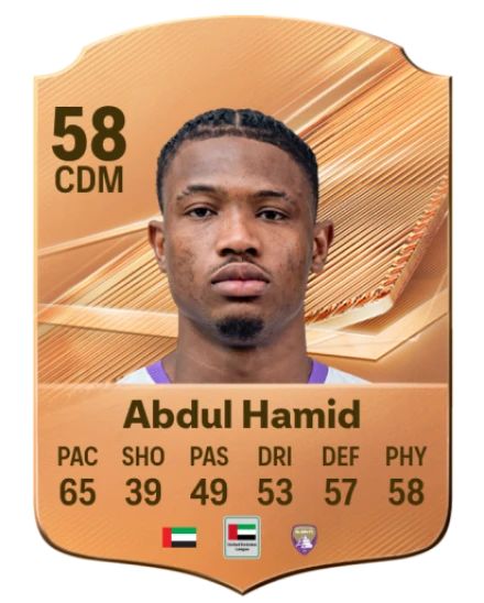 Abdul Hamid 58 Common CDM FC 26 card