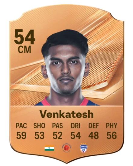 Venkatesh 54 Bronze CM FC 27 card
