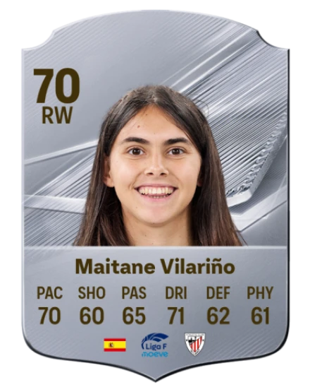 Maitane Vilariño 70 Common RW FC 26 card