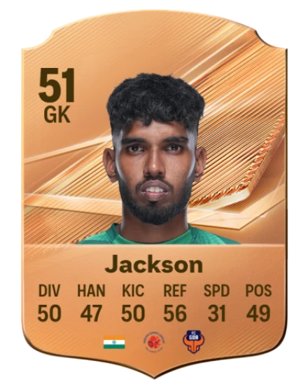 Jackson 51 Bronze GK FC 27 card