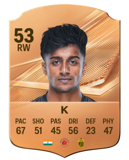 K 53 Common RW FC 26 card
