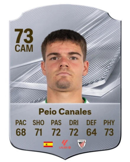 Peio Canales 73 Silver CAM FC 27 card