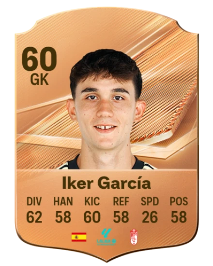 Iker García 60 Bronze GK FC 27 card