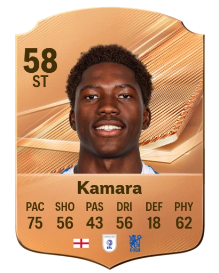 Kamara 58 Bronze ST FC 27 card