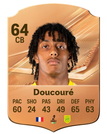 Doucouré 64 Bronze CB FC 27 card