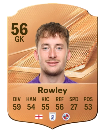 Rowley 56 Bronze GK FC 27 card