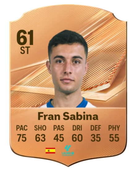 Fran Sabina 61 Bronze ST FC 27 card