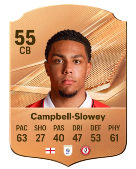 Campbell-Slowey 55 Bronze CB FC 27 card