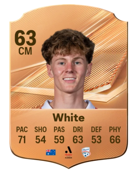 White 63 Common CM FC 26 card