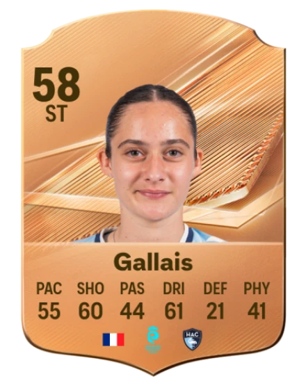 Gallais 58 Bronze ST FC 27 card