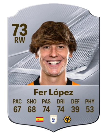 Fer López 73 Silver RW FC 27 card