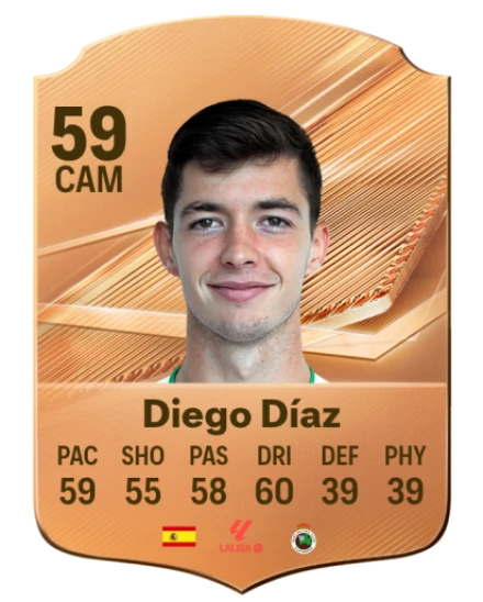 Diego Díaz 59 Bronze CAM FC 27 card