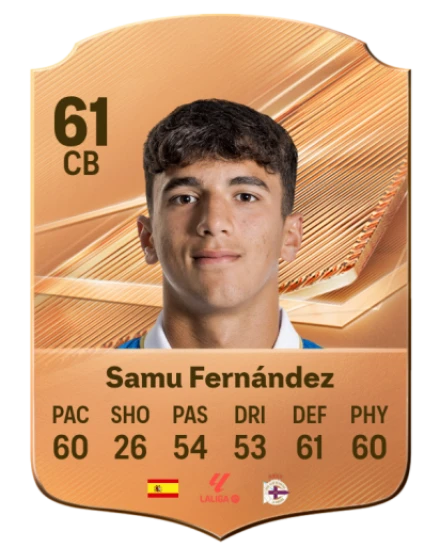 Samu Fernández 61 Bronze CB FC 27 card