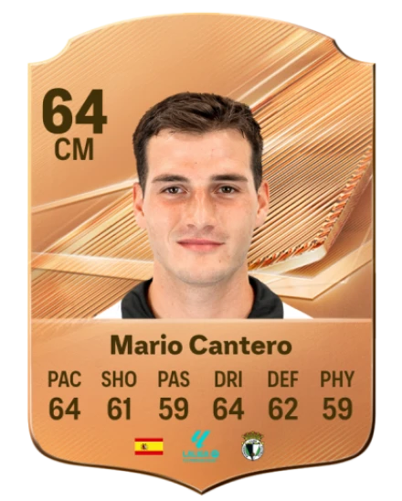 Mario Cantero 64 Bronze CM FC 27 card