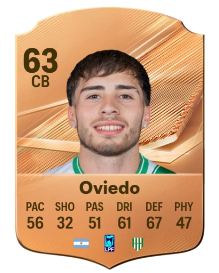 Oviedo 63 Bronze CB FC 27 card