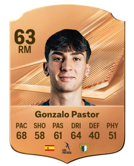 Gonzalo Pastor 63 Bronze RM FC 27 card