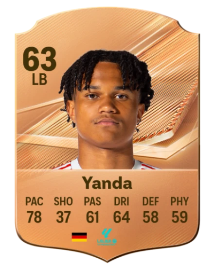 Yanda 63 Common LB FC 26 card