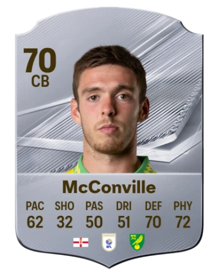McConville 70 Common CB FC 26 card