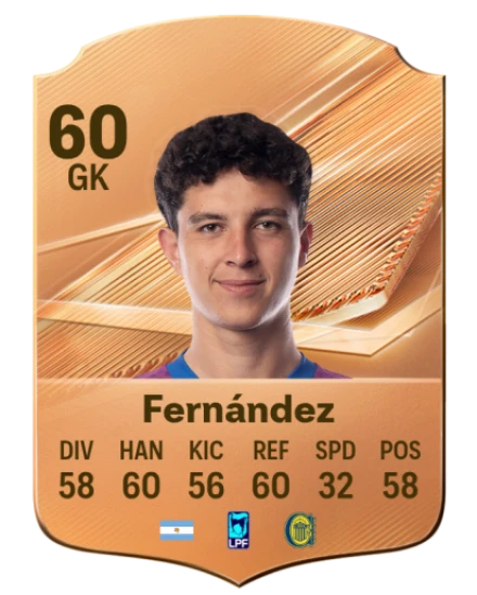 Fernández 60 Bronze GK FC 27 card