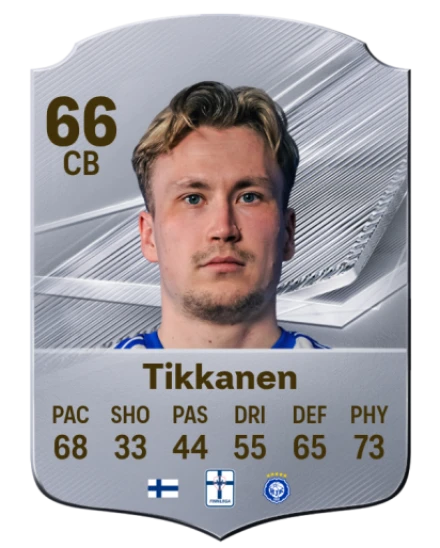 Tikkanen 66 Common CB FC 26 card