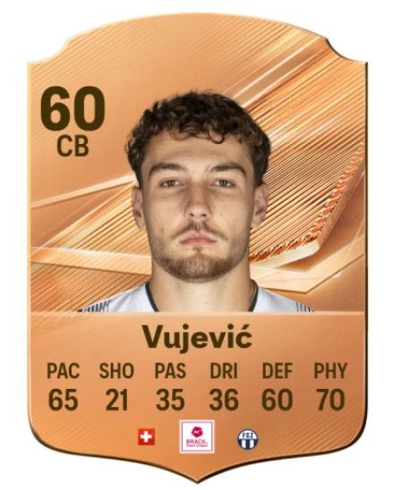 Vujević 60 Bronze CB FC 27 card