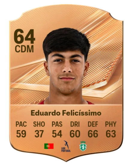 Eduardo Felicíssimo 64 Bronze CDM FC 27 card