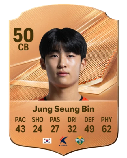 Jung Seung Bin 50 Bronze CB FC 27 card