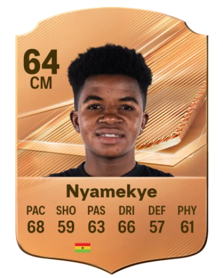 Nyamekye 64 Bronze CM FC 27 card