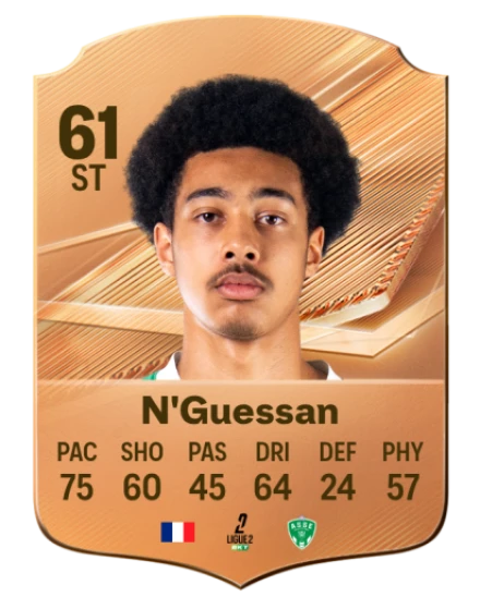 N'Guessan 61 Bronze ST FC 27 card