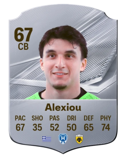 Alexiou 67 Silver CB FC 27 card