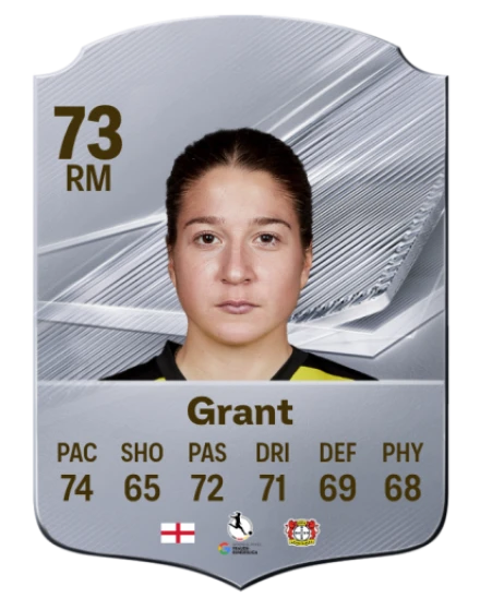 Grant 73 Silver RM FC 27 card